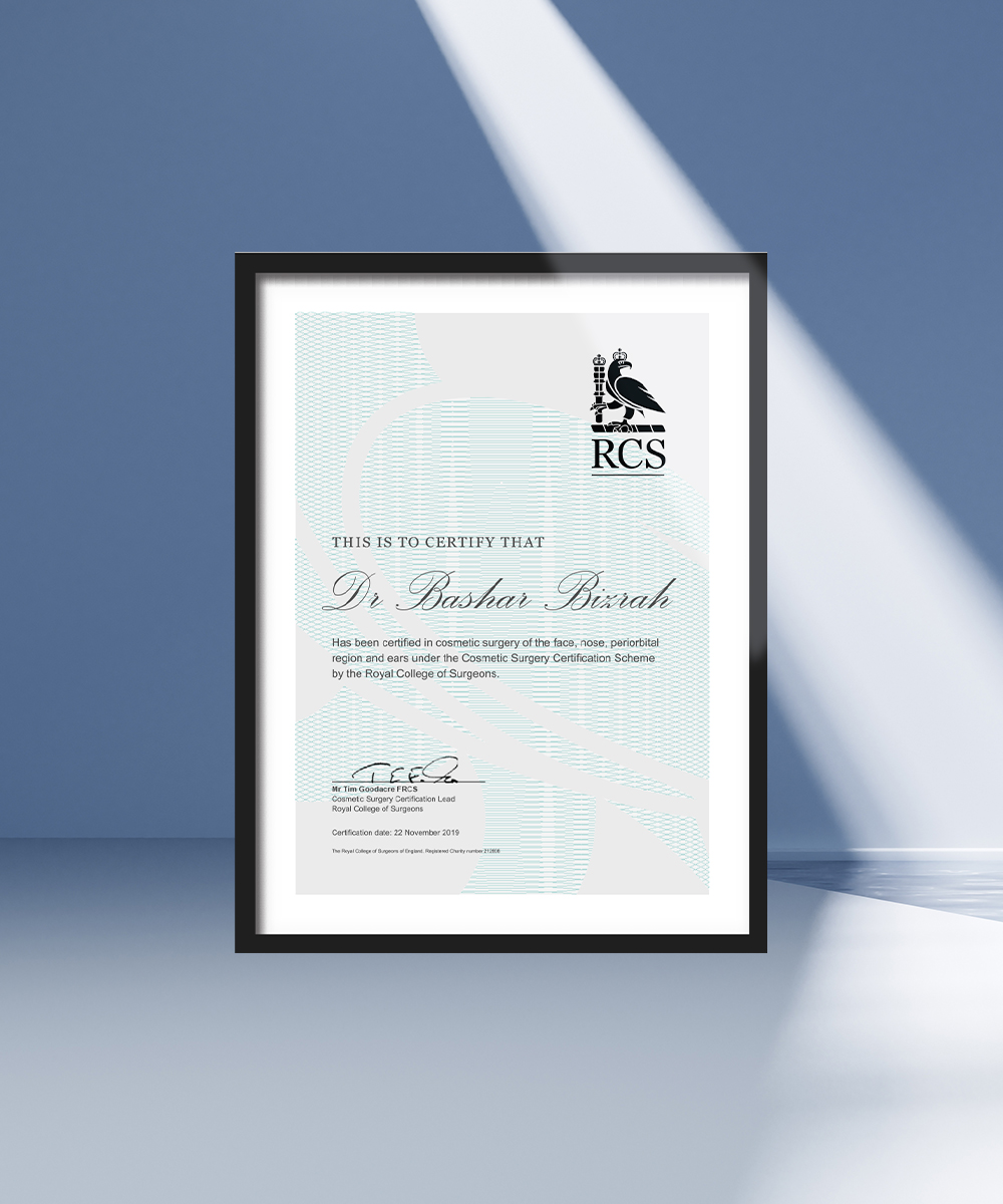 Certified by the Royal College of Surgeons of England
